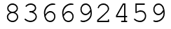 Число 836692459.