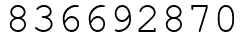 Число 836692870.