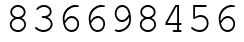 Число 836698456.