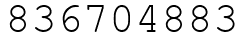 Число 836704883.