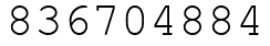 Число 836704884.