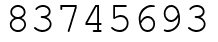 Число 83745693.