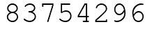 Число 83754296.