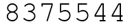 Число 8375544.