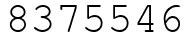 Число 8375546.