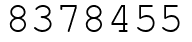Число 8378455.