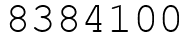 Число 8384100.