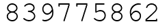 Число 839775862.