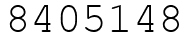 Число 8405148.