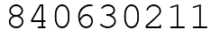 Число 840630211.