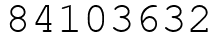 Число 84103632.