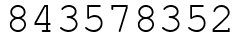 Число 843578352.