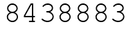 Число 8438883.