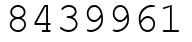 Число 8439961.