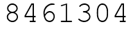 Число 8461304.