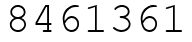 Число 8461361.