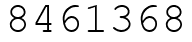 Число 8461368.