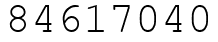 Число 84617040.