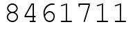 Число 8461711.