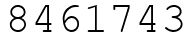 Число 8461743.