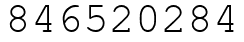 Число 846520284.