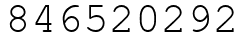 Число 846520292.