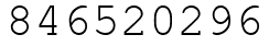 Число 846520296.