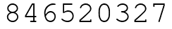Число 846520327.