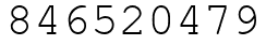 Число 846520479.