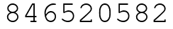 Число 846520582.