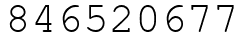 Число 846520677.