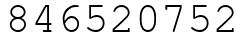 Число 846520752.