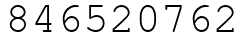 Число 846520762.