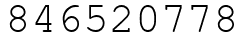 Число 846520778.