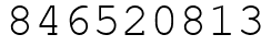Число 846520813.