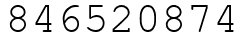 Число 846520874.