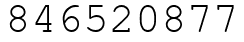 Число 846520877.