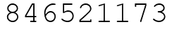 Число 846521173.