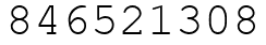 Число 846521308.