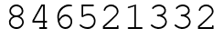 Число 846521332.