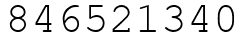 Число 846521340.