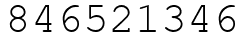 Число 846521346.