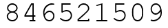 Число 846521509.