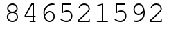 Число 846521592.