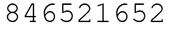 Число 846521652.