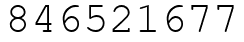 Число 846521677.