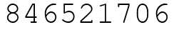Число 846521706.