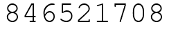 Число 846521708.