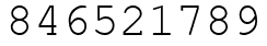 Число 846521789.