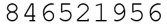 Число 846521956.